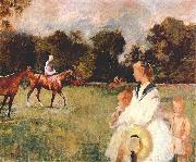 Edmund Charles Tarbell Schooling the Horses, Germany oil painting artist